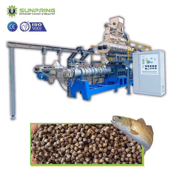 Farm Floating Sinking Fish Feed Poultry Pet Dog Cat Chicken Animal Food Pellet Extruder Making Machine Mill Maker Extrusion Equipment Production Processing Line