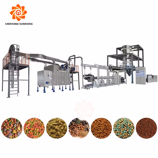 Dry Pet Cat Fish Feed Extrusion Equipment Plant Animal Floating Food Making Processing Extruder Machine Pet Dog Food Pellet Production Line Price