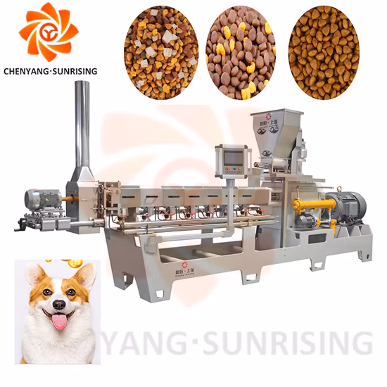 Dry Pet Cat Fish Feed Extrusion Equipment Plant Animal Floating Food Making Processing Extruder Machine Pet Dog Food Pellet Production Line Price