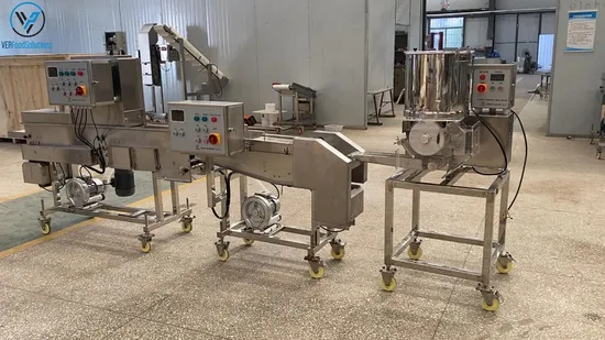 Smooth Operation Spicy Chicken Nugget/Patty/Popcorn Production Coating Process Line with CE 