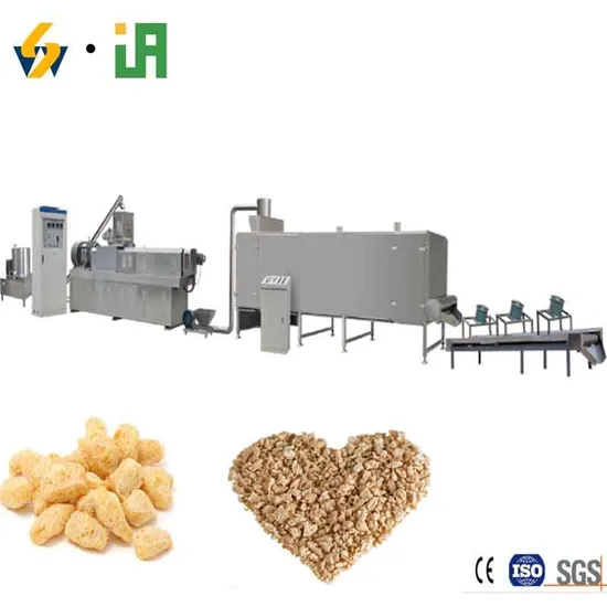 Tsp Soya Botanic Protein Making Machine Soy Isolated Protein Production Line Soya Protein Snack Making Machine 