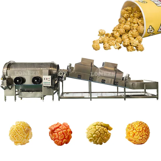 Popcorn Factory Most Popular High Output Commercial Industrial Popcorn Production Line for Sale 