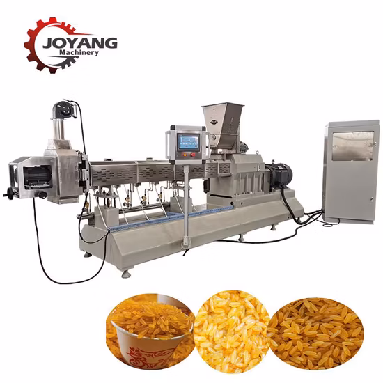 5t/H Big Capacity Full Automatic Artificial Fortified Rice Production Line Nutrition Grain Products Extruder Manufacturer